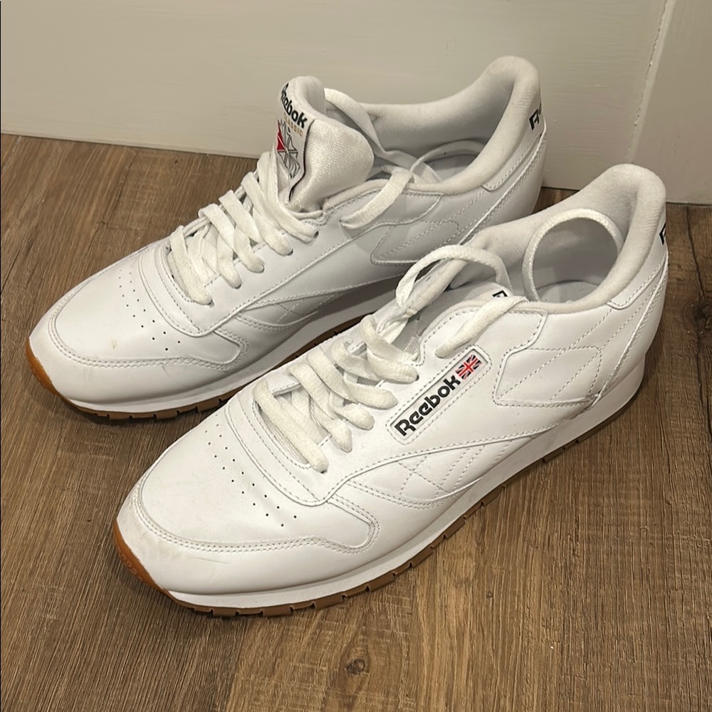 Reebok White Leather Sneakers